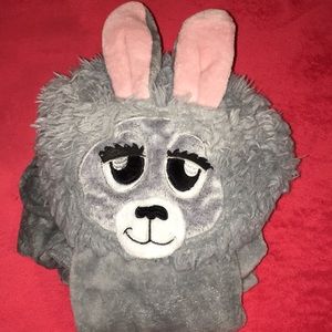 gray bunny onesie
